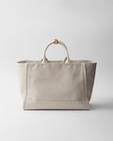 Linen blend tote bag, , hi-res