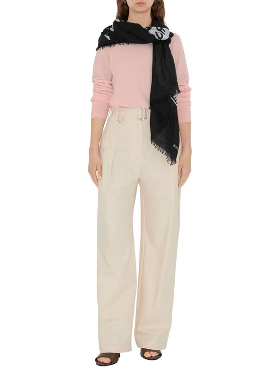 Wide EKD Wool Scarf, , hi-res
