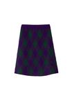 Argyle Wool Skirt