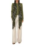 Wide Check Wool Scarf, , hi-res