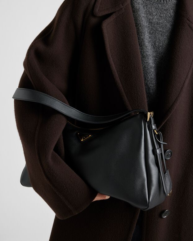 Prada Aim&eacute;e large leather shoulder bag, , hi-res