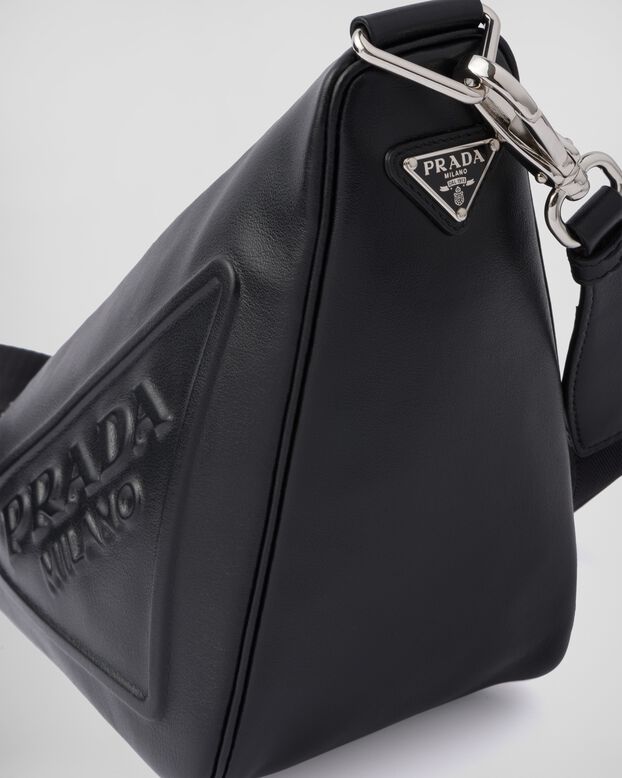 Prada Triangle leather shoulder bag, , hi-res