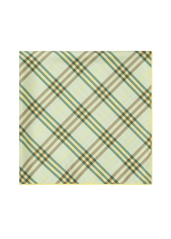 Check Silk Scarf, , hi-res