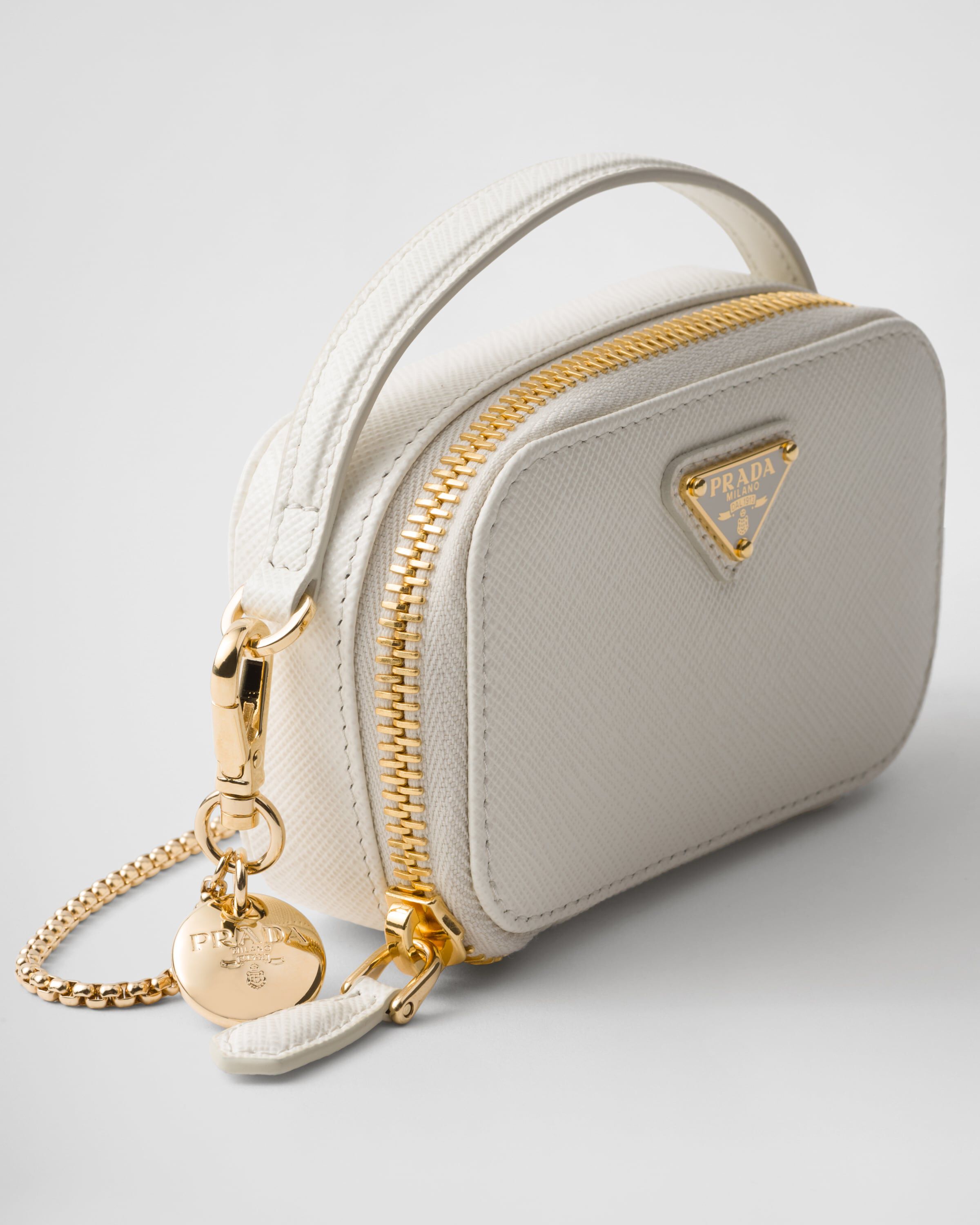 Saffiano leather mini pouch