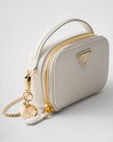 Saffiano leather mini-pouch, , hi-res