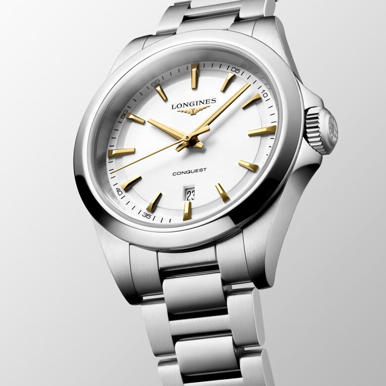 Conquest Quartz 30mm Ladies Watch White, , hi-res