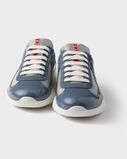 Patent leather and technical fabric Prada America&#39;s Cup sneakers, , hi-res