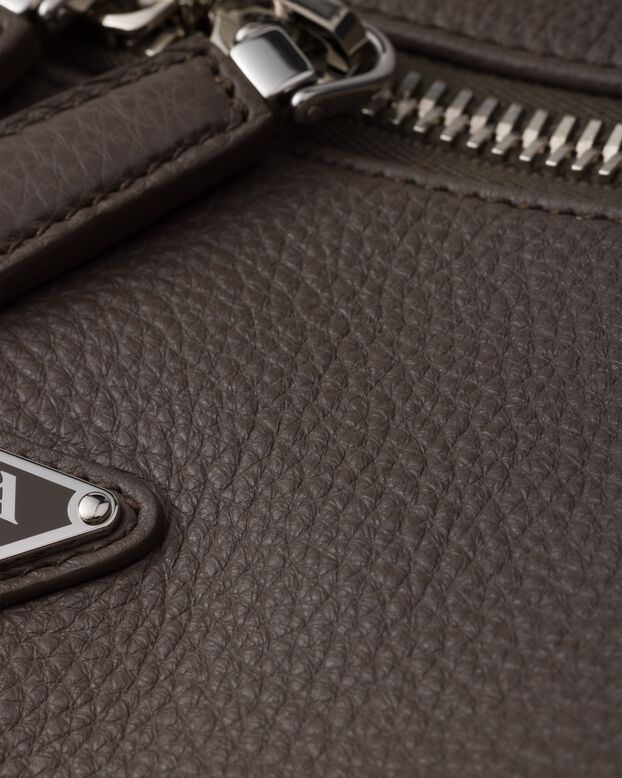 Large leather shoulder bag, , hi-res