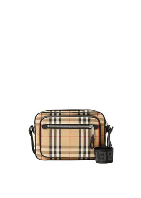 Vintage Check and Leather Crossbody Bag, , hi-res