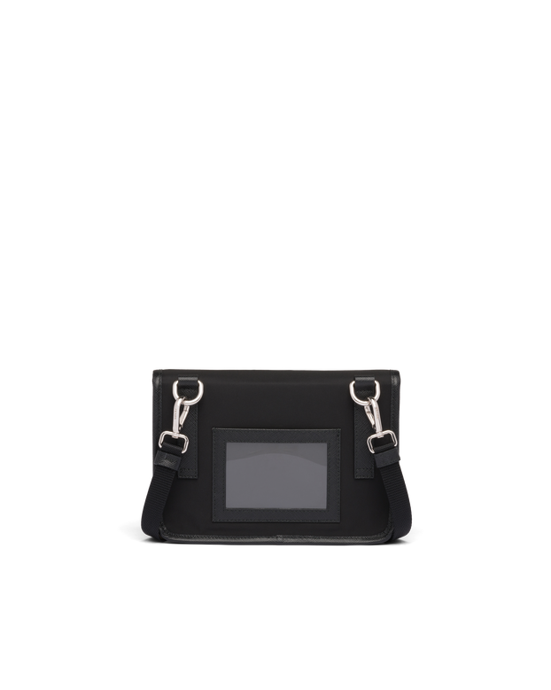 Re-Nylon and Saffiano leather smartphone case, , hi-res