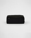 Re-Nylon and Saffiano leather travel pouch, , hi-res