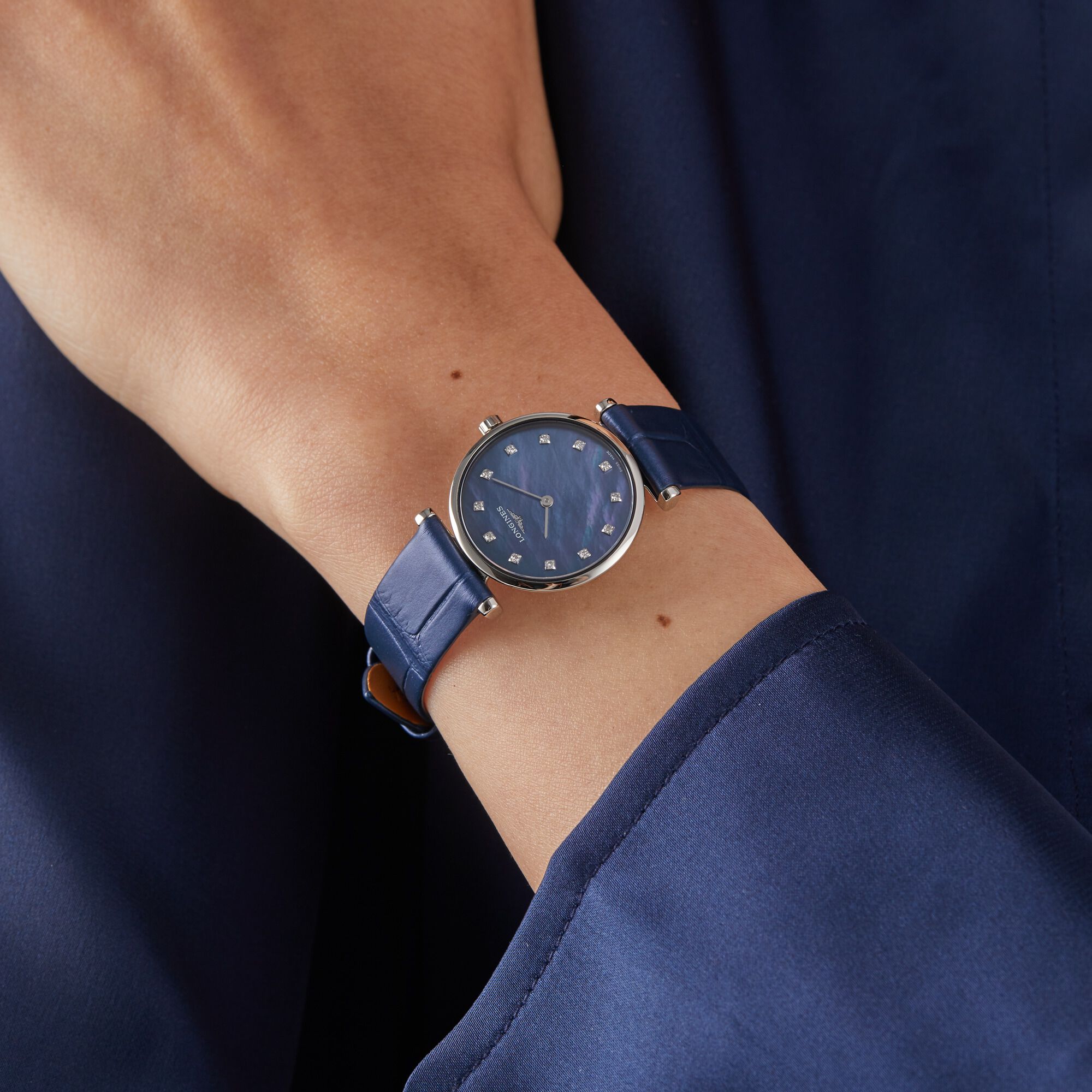 Longines La Grande Classique De Longines 24mm Ladies Watch Blue Fine Watches Heathrow Reserve Collect