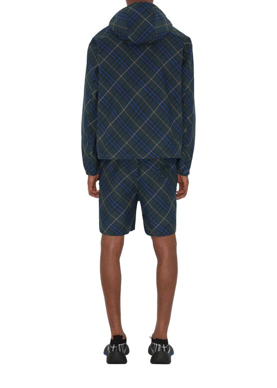 Check Twill Hooded Jacket, , hi-res