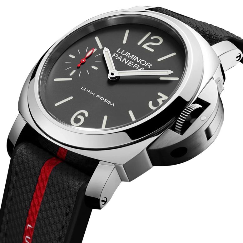 Luminor Tre Giorni Luna Rossa 44mm Mens Watch Grey - Interchangeable Strap, , hi-res