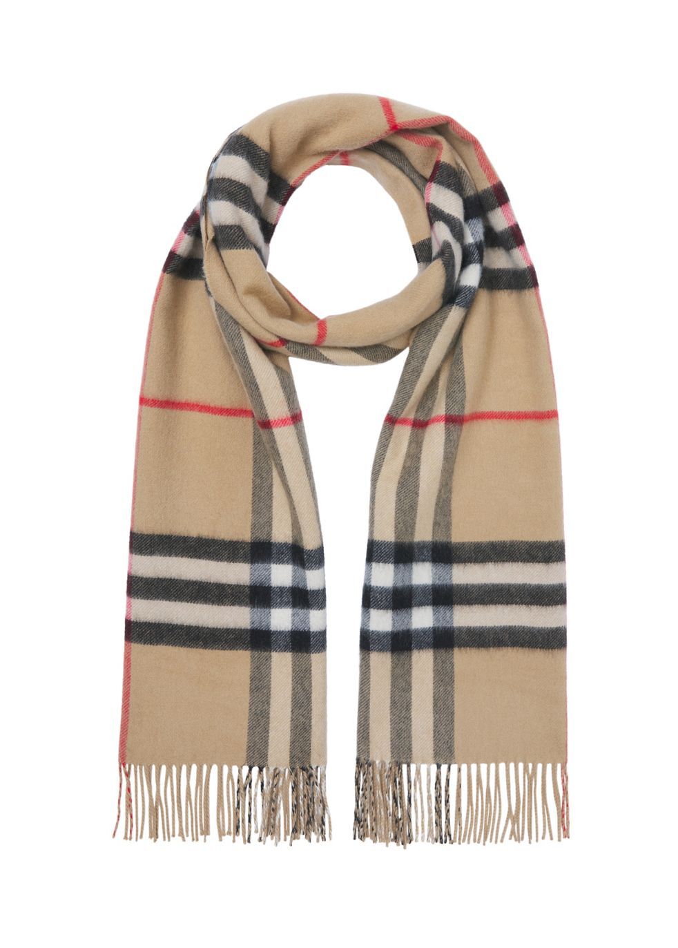 Burberry Reversible Check Cashmere Scarf Hats & Scarves | Heathrow Boutique