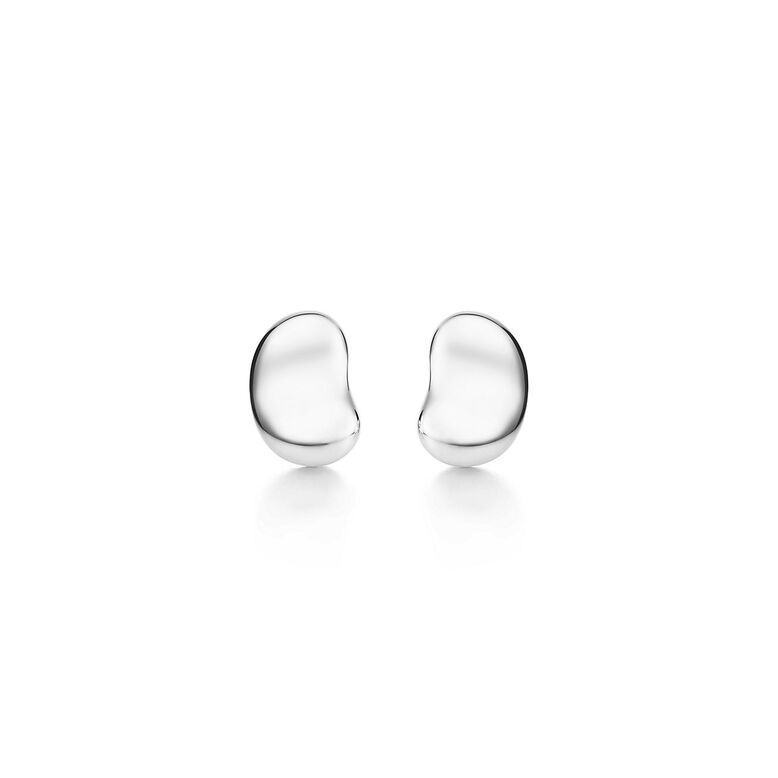 Elsa Peretti&reg; Bean Design earrings in sterling silver., , hi-res