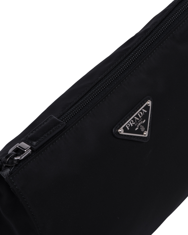 Re-Nylon and Saffiano leather necessaire, , hi-res