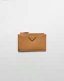 Saffiano leather card holder, , hi-res