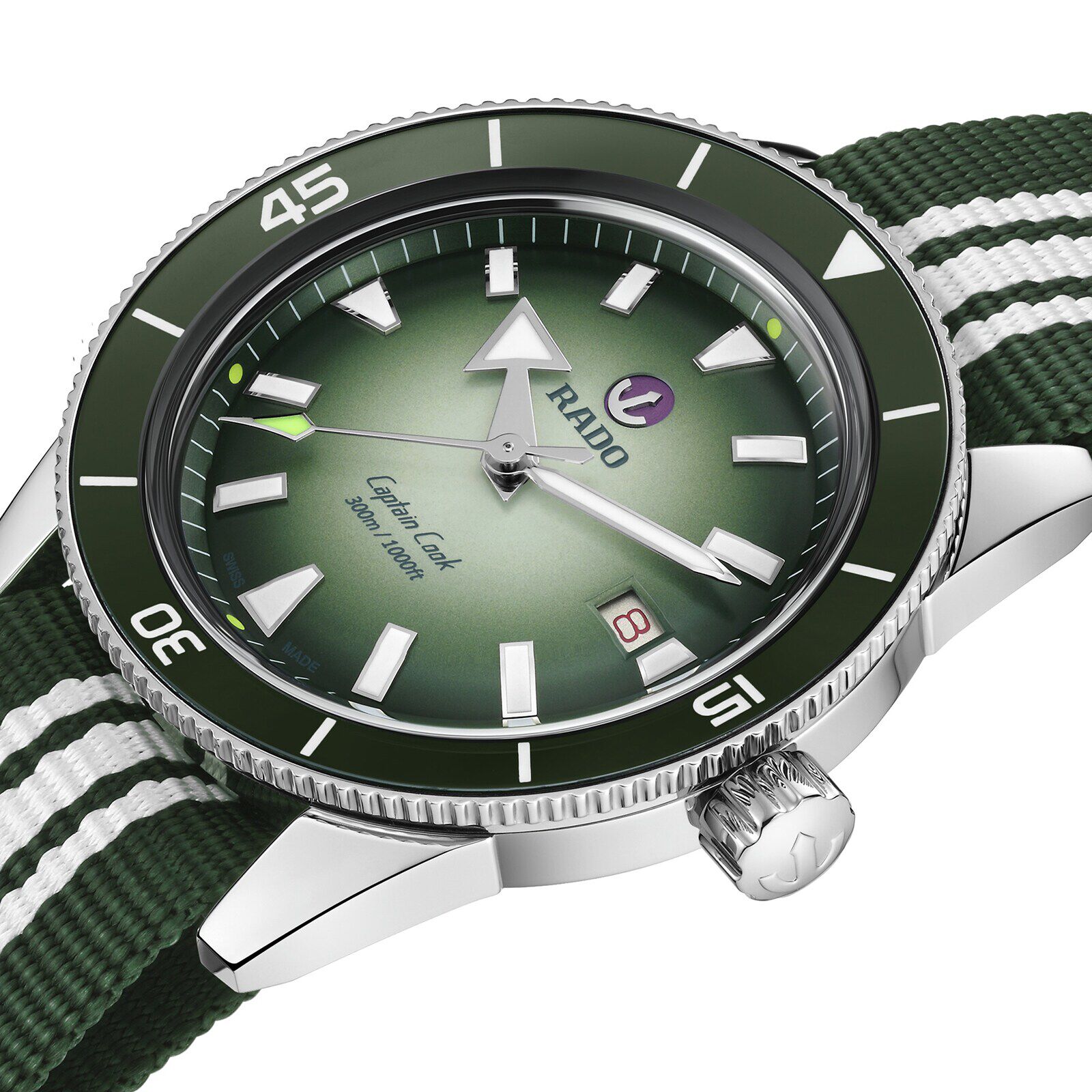 Captain Cook X Cameron Norrie Limited Edition 42mm Mens Watch 3 Strap Set