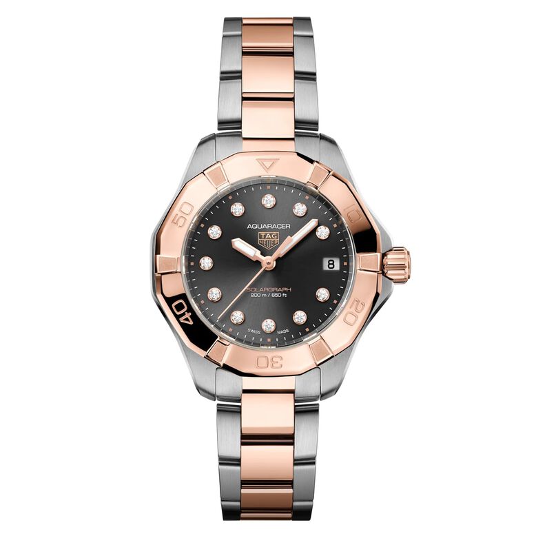 Aquaracer Professional 200 Solargraph 34mm Ladies Watch Black, , hi-res