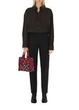 Mini Check Knitted Tote, , hi-res