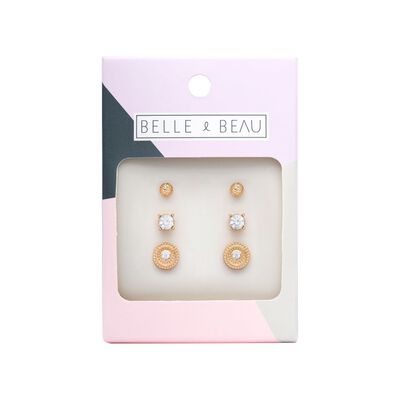 Cocktail Disc Earring Set