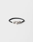 Braided nappa leather bracelet