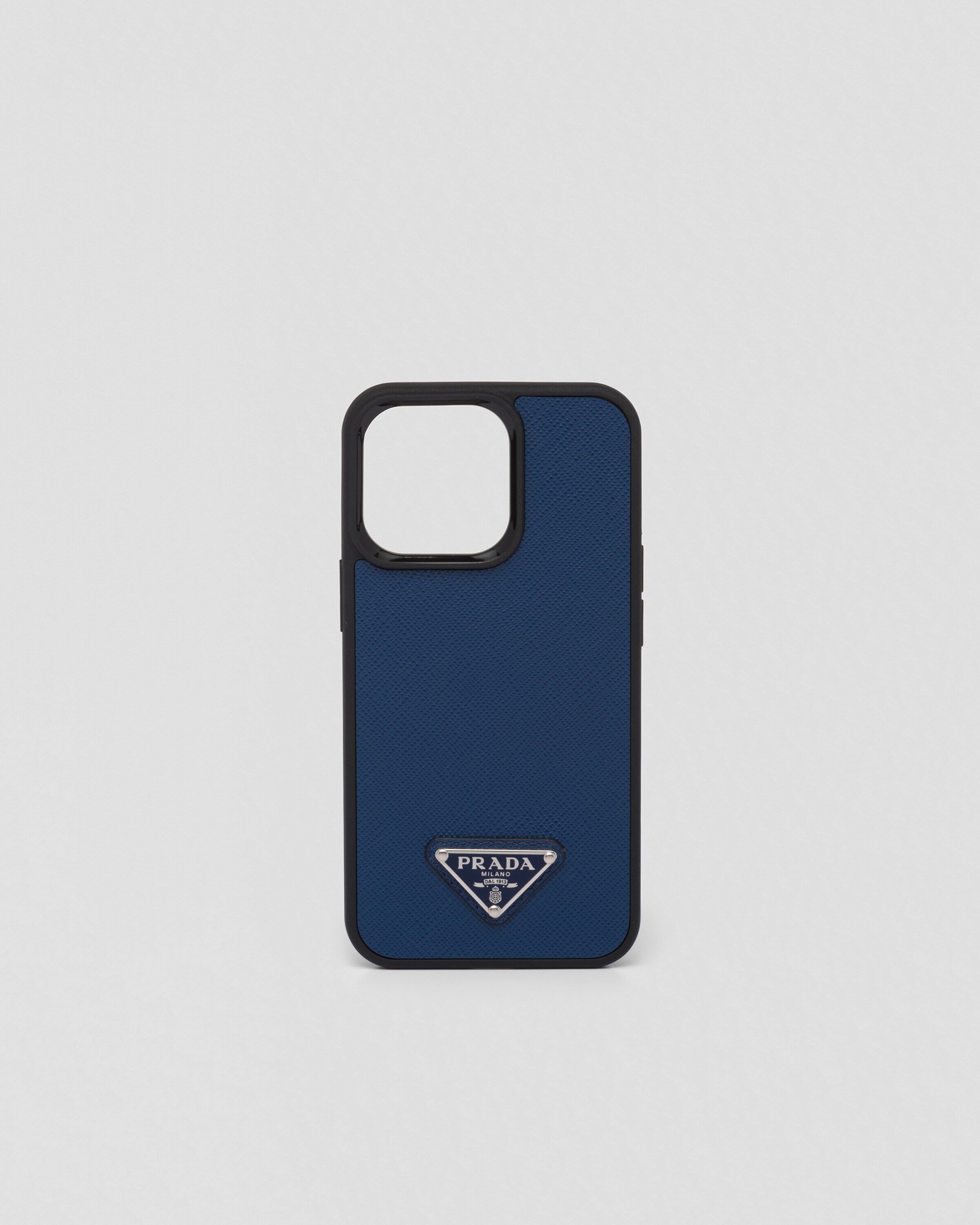 Prada Saffiano leather iPhone 13 Pro cover Accessories Heathrow Reserve Collect