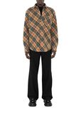 Oversized Check Wool Shirt, , hi-res