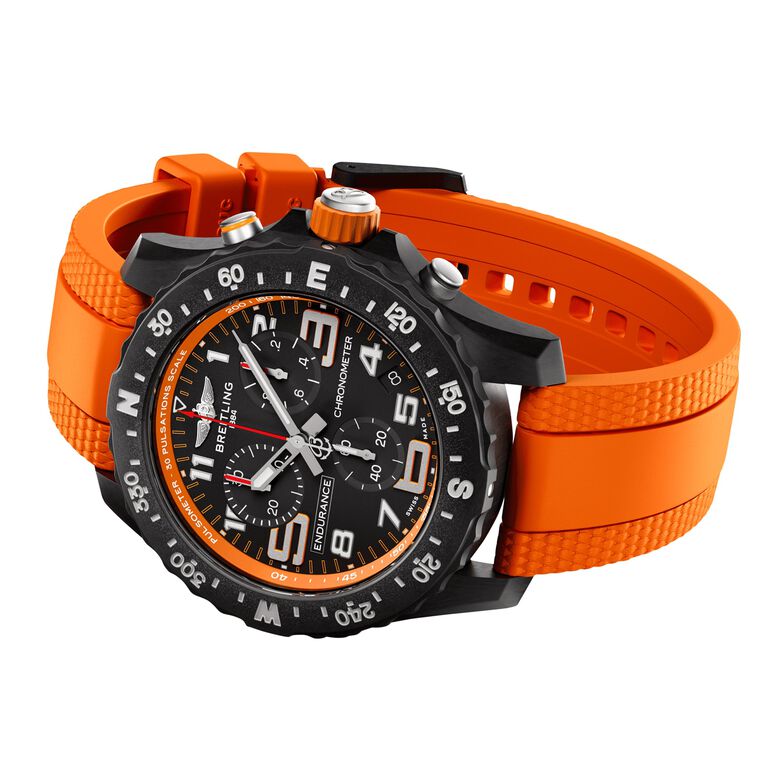 Endurance Pro 44mm Mens Watch Orange Rubber, , hi-res