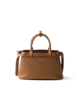 Prada Buckle small leather handbag with double belt