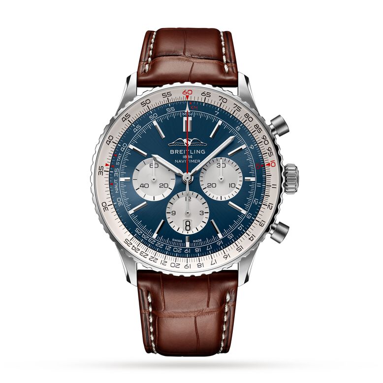 Navitimer B01 Chronograph 46 Stainless Steel Watch, , hi-res