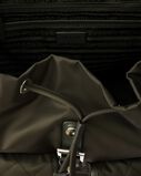 Medium quilted Re-Nylon backpack with Saffiano leather trim, , hi-res