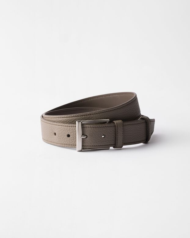 Leather belt, , hi-res