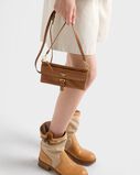 Nappa leather wallet with shoulder strap, , hi-res