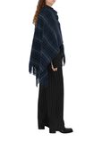 Check Wool Cashmere Cape, , hi-res