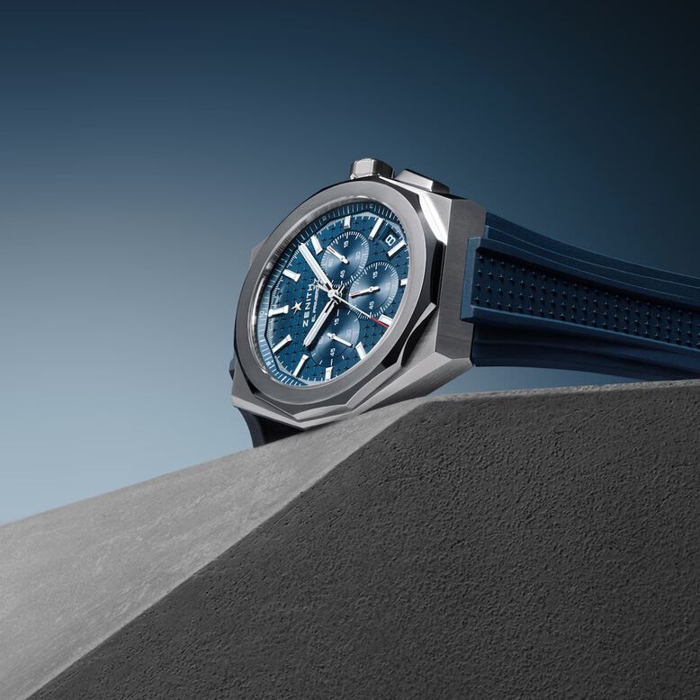 Defy Skyline Chronograph 42mm Mens Watch Blue Interchangeable Strap, , hi-res