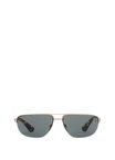 Metal Shield Rectangular Sunglasses​