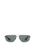 Metal Shield Rectangular Sunglasses​, , hi-res