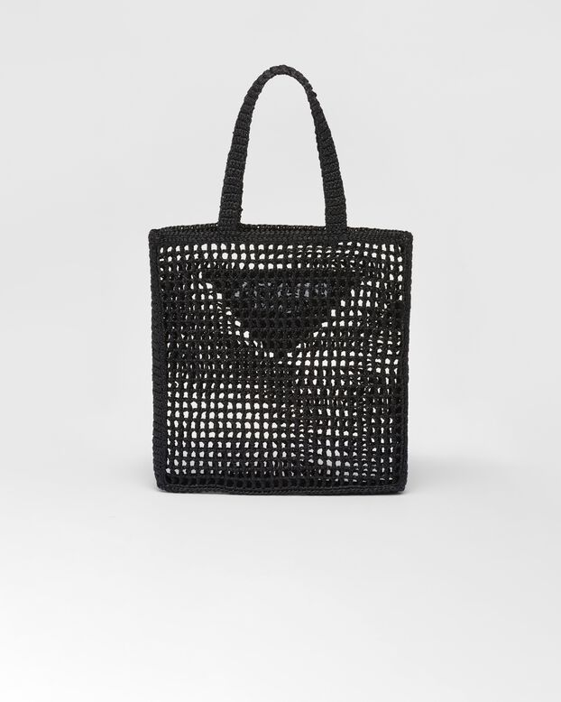 Crochet tote bag with logo, , hi-res