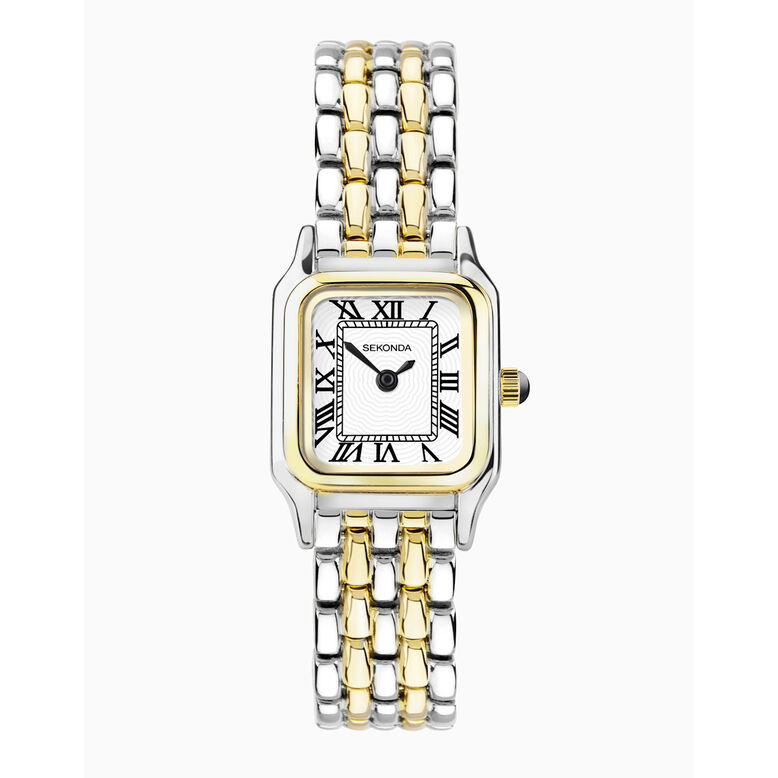 Sekonda Ladies Dress Watch Silver Alloy White Dial - Rose Gold, , hi-res