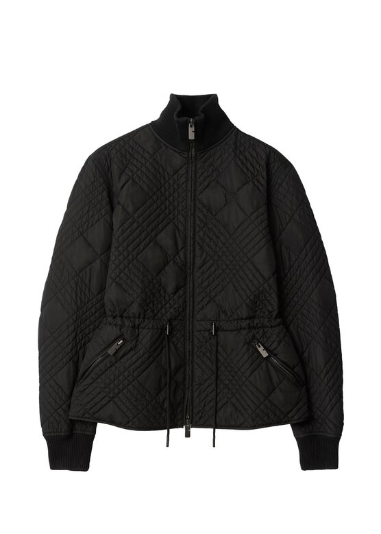 Micro Check-stitch Nylon Wakerley Jacket, , hi-res