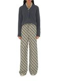 Check Cotton Pyjama Trousers, , hi-res