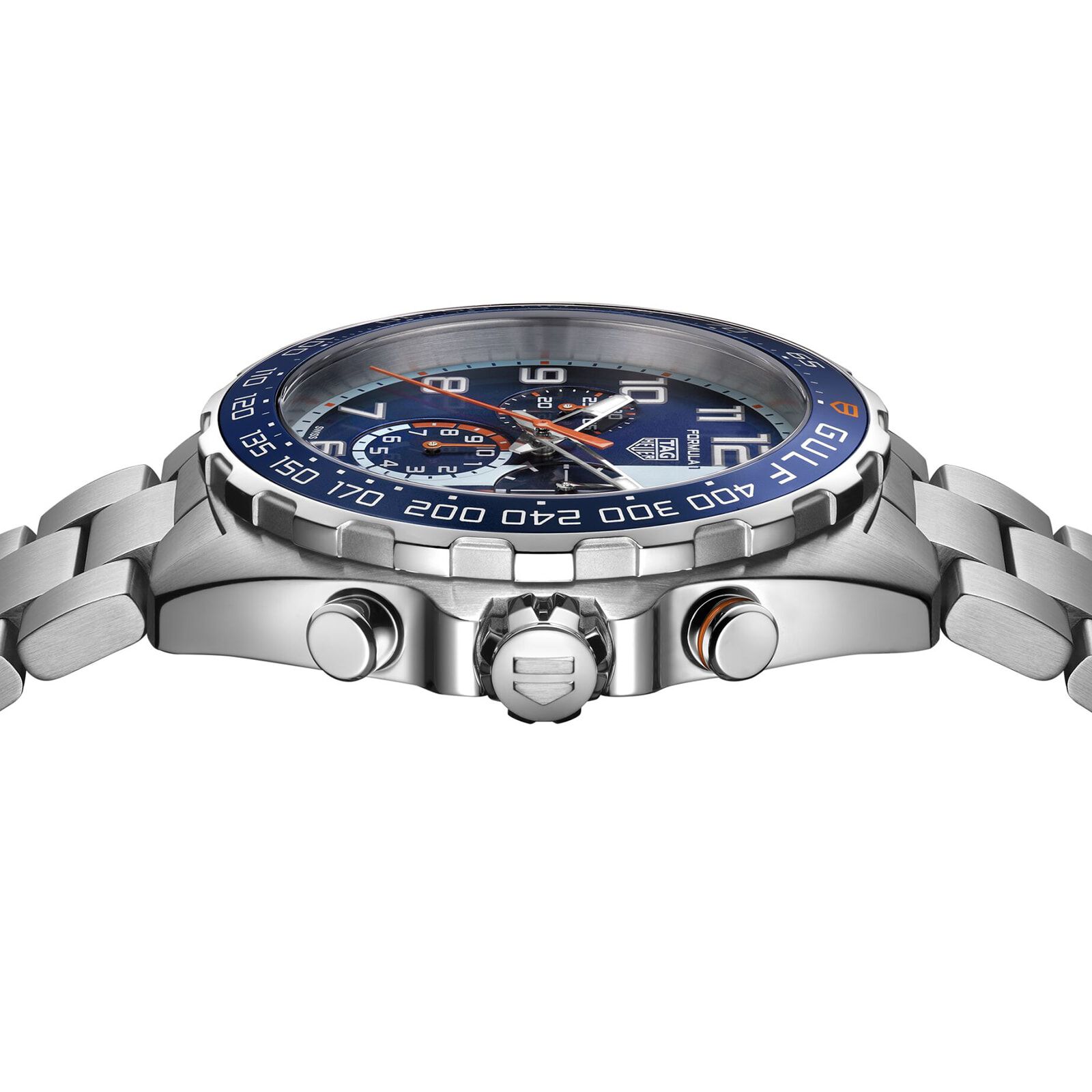 Tag heuer men's swiss chronograph formula 1 stainless steel bracelet watch 43mm discount