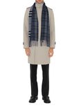 Reversible Contrast Check Cashmere Scarf, , hi-res