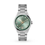 Carrera Date 36mm Ladies Watch Green Diamond Dot