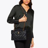 LEATHER KENSINGTON X BAG, , hi-res