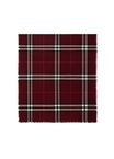 Wide Check Wool Scarf