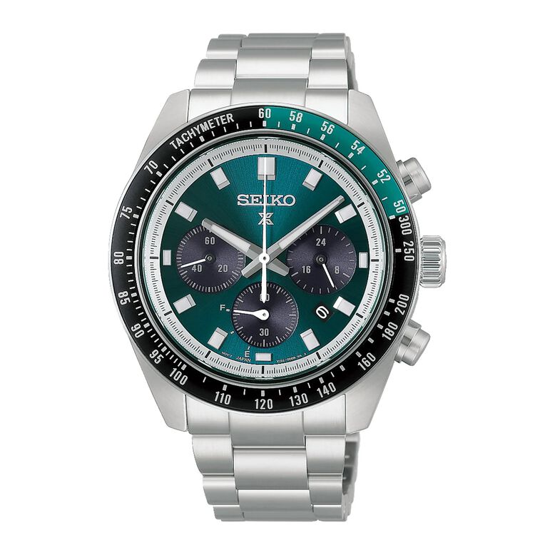 Speedtimer &lsquo;Racing&rsquo; Solar Chronograph 41.5mm Mens Watch Green, , hi-res