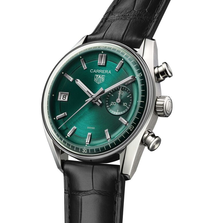 Carrera Chronograph 39mm Mens Watch Green, , hi-res